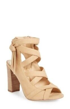Vince Camuto Sammson Sandal Heels Tan Size 9.5